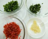 鶏ひき肉のつくね。カリカリ梅、大葉入り!作り方1写真