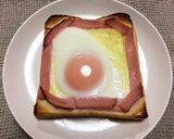 フライパン、油なし☆エッグハムトースト作り方4写真