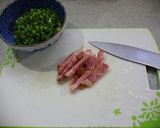 ベーコンとネギで簡単ペペロンチーノ作り方1写真