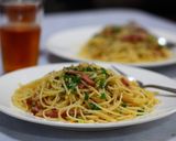 ベーコンとネギで簡単ペペロンチーノ作り方6写真