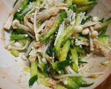 きゅうりと、えのきの胡麻和え♪作り方5写真