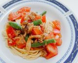 ごろごろトマトのスパゲッティー作り方8写真