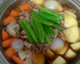 かば焼きのたれで簡単肉じゃが作り方3写真
