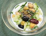 蒸かし大豆とキュウリと牛乳のサラダ作り方4写真