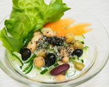 蒸かし大豆とキュウリと牛乳のサラダ作り方5写真
