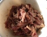 茗荷と豚小間肉のさっぱり醤油炒め作り方1写真