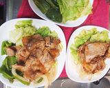 新玉ねぎとピーマンの豚ロース焼き作り方7写真