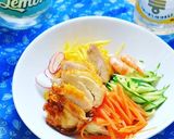 照り焼きチキンからの！>>>冷やし中華☆作り方6写真