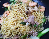 冷蔵庫の残り物で簡単美味しい塩焼きそば作り方3写真