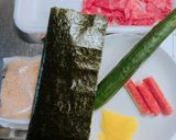 簡単な材料で作る 韓国海苔巻き キンパ作り方1写真