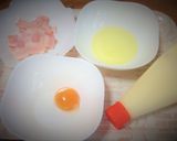 チーズも卵もとろ～りカルボナーラトースト作り方1写真