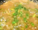 かんたんお粥●ニラ玉子粥・あわせ味噌風味作り方3写真
