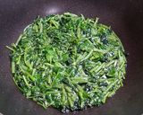 ミズとマタタビの油炒めゴマ味噌煮作り方8写真