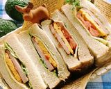 ロースハムと野菜たっぷり★もりもりサンド作り方10写真