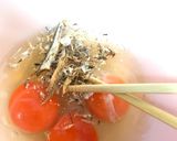 天然だしで葉たまねぎと卵とじ作り方2写真