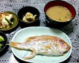 グリルを使わずフライパン簡単、鯛の塩焼き作り方5写真
