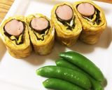 ボリューム満点☆ソーセージ卵焼き作り方6写真