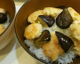 おろしポン酢で食べる鶏つくね丼作り方8写真