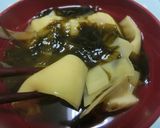 タケノコと生ワカメの吸い物（トロミ風）作り方32写真