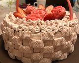 母の日のフラワーバスケットケーキ作り方47写真