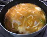 キムチ味噌煮込みうどん作り方2写真