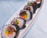 簡単な材料で作る 韓国海苔巻き キンパ作り方10写真