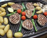 ホットプレートで時短!お手軽ハンバーグ作り方7写真