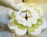 四つ葉のクローバーのショートケーキ作り方16写真
