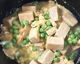 うすいえんどうと高野豆腐の卵とじ作り方4写真
