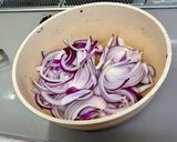 ソーセージと紫キャベツと紫玉ねぎの炒めもの作り方6写真