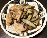 厚切り豚とごぼうの煮物、塩麹入り！作り方7写真