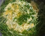 豆苗のかきたまスープ作り方3写真