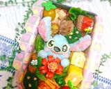 『お花どーぞ♡スティッチ』弁当♡キャラ弁作り方9写真