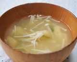 えのきの味噌汁♪つるつる食感♪作り方5写真