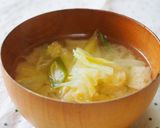 キャベツの味噌汁♪レンジで甘味を引き出す作り方6写真