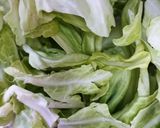 春キャベツ。外葉で一品作り方1写真