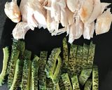ゴーヤとささみの炙り梅ごまサラダ作り方5写真