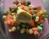 即席ミックスベジタブルホワイトソースあえ作り方1写真