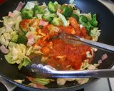 万能トマトソースで作る春キャベツパスタ作り方6写真