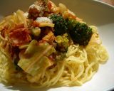 万能トマトソースで作る春キャベツパスタ作り方8写真