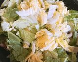 鶏もも肉と白菜の✤甘酸っぱいゴマだれ蒸し作り方6写真