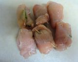 ソースが決め手♪鶏ささみ肉の青紫蘇巻き作り方4写真