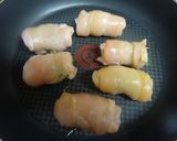 ソースが決め手♪鶏ささみ肉の青紫蘇巻き作り方5写真