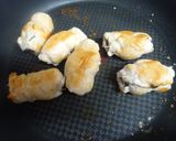 ソースが決め手♪鶏ささみ肉の青紫蘇巻き作り方7写真