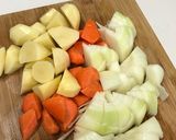 ごま油～であっさり肉じゃが作り方1写真