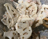 シャキっと和風れんこんサラダ(ゴマだれ)作り方5写真