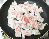 たっぷり新玉ねぎと豚ばら肉の角煮の味炒め作り方4写真
