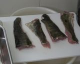サクサク衣で鯰（ナマズ）の唐揚げ♪作り方1写真