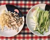 レンチンで♪ジャージャー麺をちくわぶで！作り方1写真