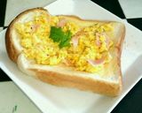 朝食に。とろけるチーズスクランブルエッグ作り方11写真